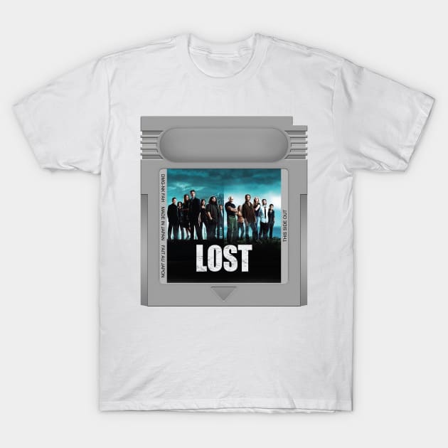 Lost Game Cartridge T-Shirt by PopCarts